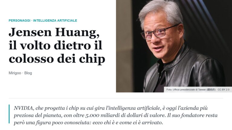 Jensen Huang, fondatore e CEO di NVIDIA